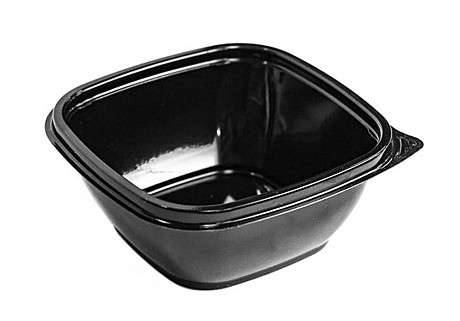 Контейнеры из пластика с откидной крышкой квадратные