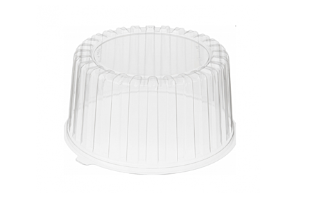 Емкость для тортов ПР-Т-218 К крышка, прозрачн. 222*120 (160шт/кор) Протэк /160/