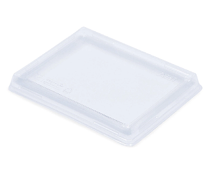 Крышка ПЭТ плоская к контейнеру 900 мл., OSQ OpSalad, 163*163*13,5мм, (50шт/уп) /50/400/