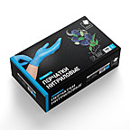 Перчатки нитриловые L (7,4 гр), голубые, (100 шт/уп.), ADM /10/