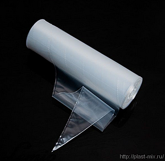 Мешок кондитерский в рулоне 1-сл., 530*280 см, 90 мкм, прозрачн., ПЭ, 100 шт/рул /10/