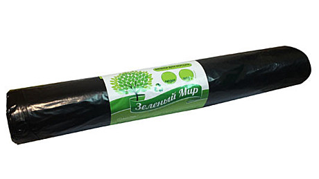 Мешок мусор. 180л. 35 мкр. 93х110 мм., 10 шт/рулон 