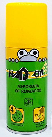 Аэрозоль от комаров Nadzor, 100мл /15/