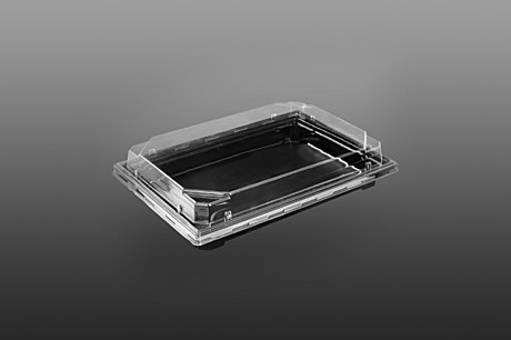 Емкость для суши ПР-С-25 (дно) черный, 233*161*45 ЭКО Протэк (320шт/кор) /320/