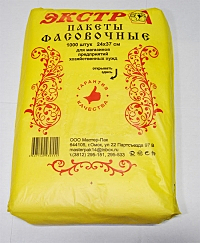 Пакет фас. брикет 24х37 ПНД (1000шт) Экстра Ж 8 мкм МП /10/