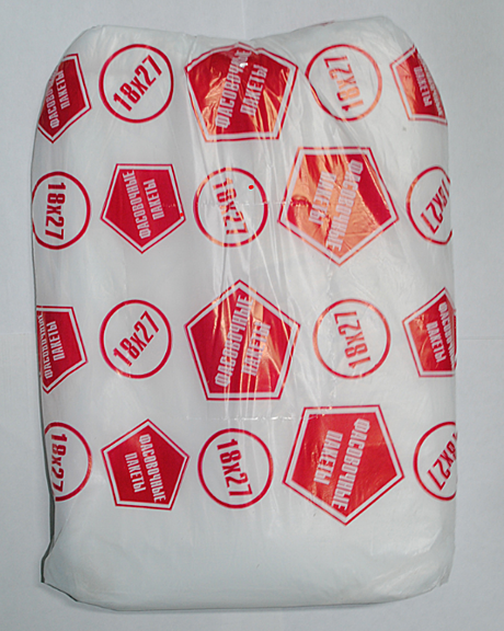 Пакет фас. брикет 18х27 ПНД (1000шт) х40уп 5 мкм МП/40/