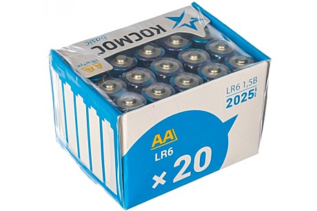 Батарейка КОСМОС LR6 (АА) BL4 (шоу-бокс, 20 шт/уп.)