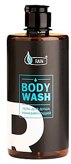 Гель для душа BODY WASH, тонизирующий, RAIN, флип-топ, 500мл /20/